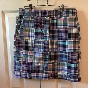 L.L. Bean madras skirt